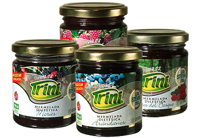 Mermeladas TRINI Frutas Especiales sin gluten con Stevia  Mermeladas Especiales endulzadas con Stevia x 200g