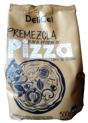 A la hora de preparar pizza casera libre de gluten, Delicel te ofrece esta premezcla con toda la calidad y resultados que esperás de una premezcla.