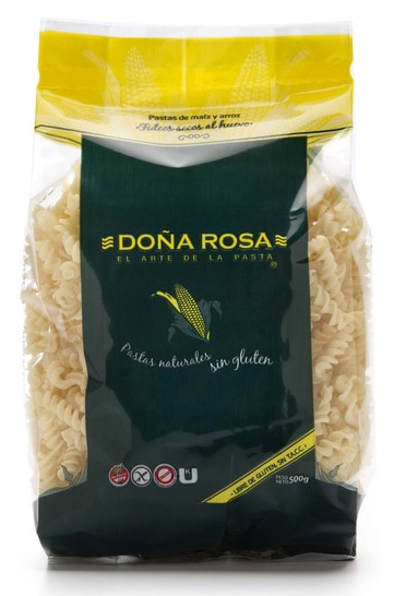 Deliciosos fusillis al huevo a base de arroz y maíz. Con la calidad y la tradición de Doña Rosa. Super rendidores. 