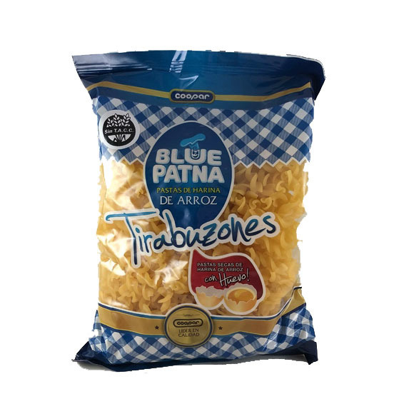 Fideos Tirabuzones al Huevo Blue Patna  Tirabuzone Blue PAtna