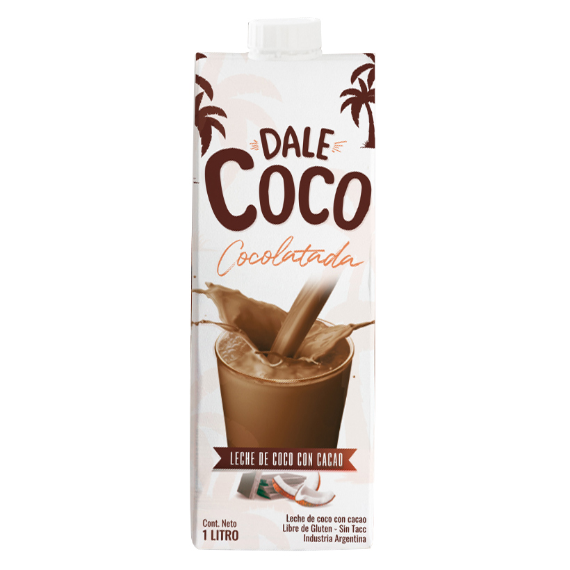 Nueva!! Deliciosa y nutritiva leche de coco con cacao Dale Coco, la Cocolatada.

Vegana, endulzada con azúcar mascabo, sin lactosa, sin conservantes, sin lactosa y libre de gluten.

