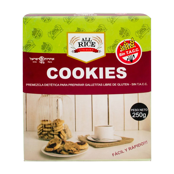 Premezcla base para galletitas libres de gluten All Rice Premium  All Rice Premium Cookies