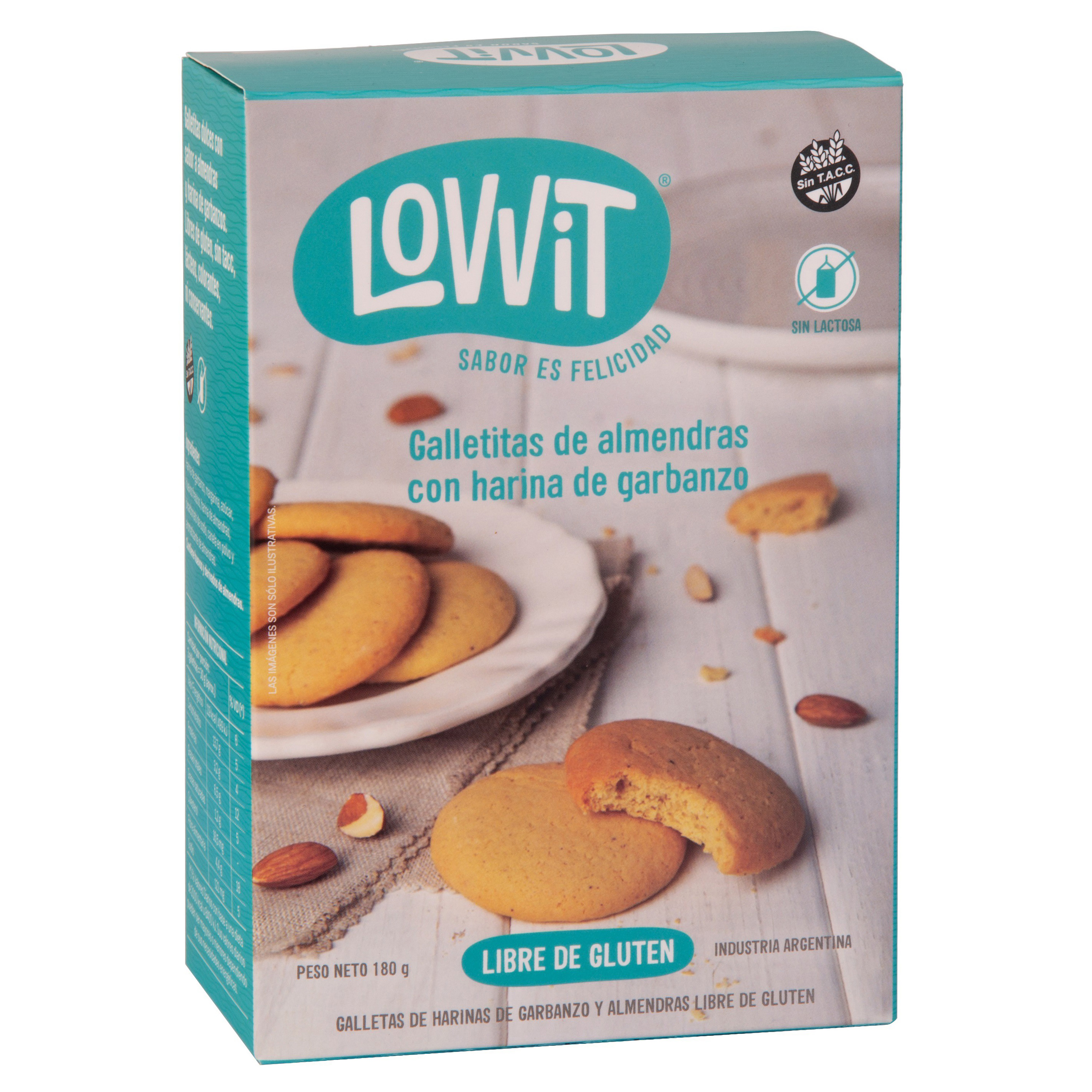 Lovvit Galletitas de Almendras y Harina de Garbanz