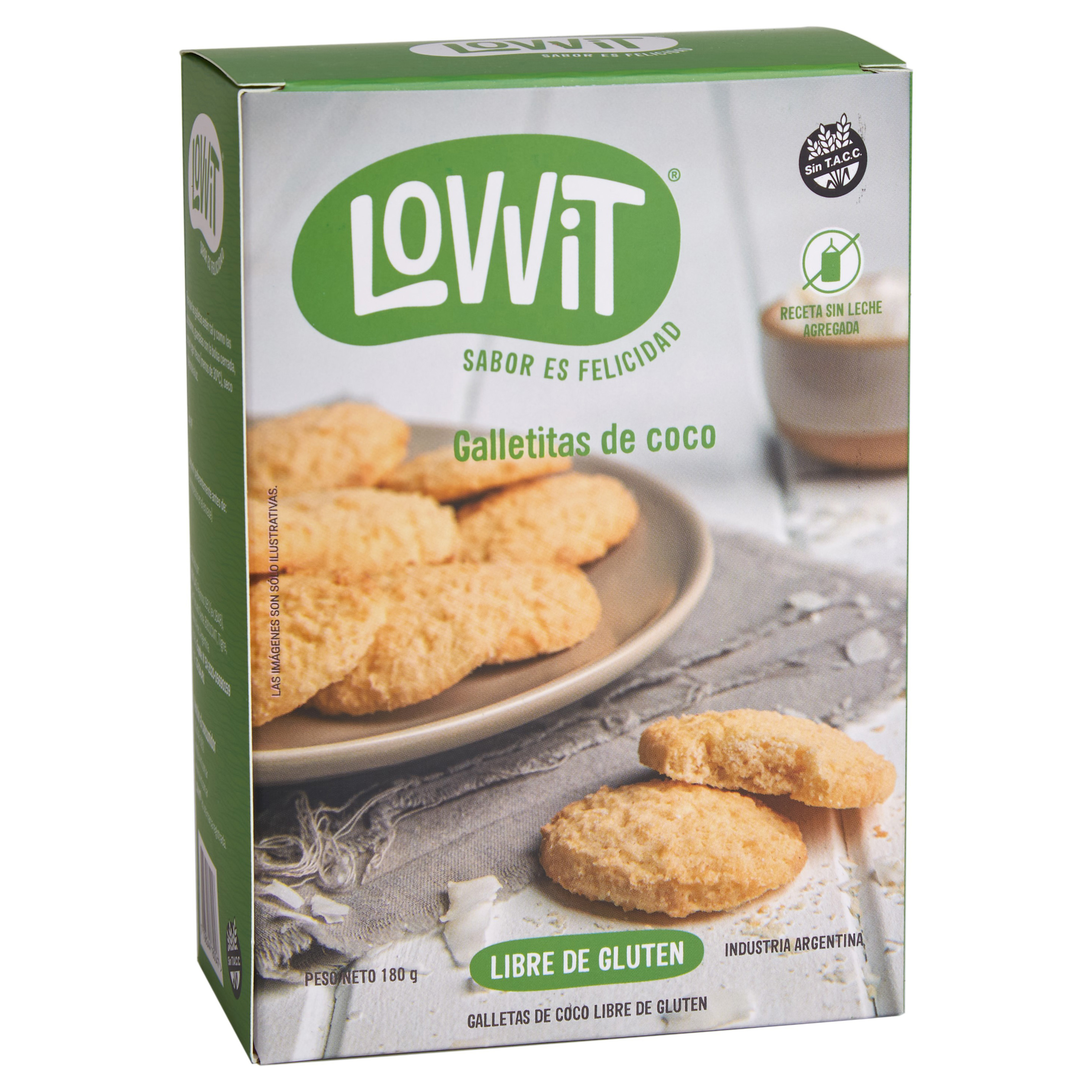 Lovvit Galletitas de Coco sin Lactosa  Galletitas de Coco sin Lactosa sin Gluten LOVVIT