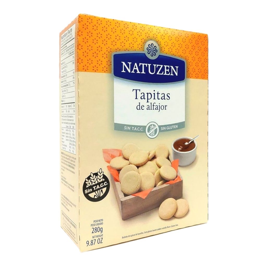 Tapitas para alfajores libres de gluten Natuzen