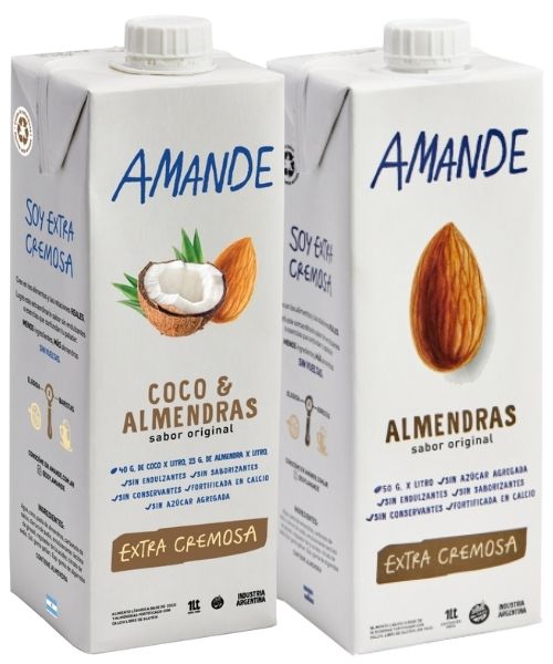 Amande es muy ricas, sabor un poco más intenso y espesa, extra cremosas. Son ideales para el café, para batir, para elaborar postres, smoothies y licuados.
