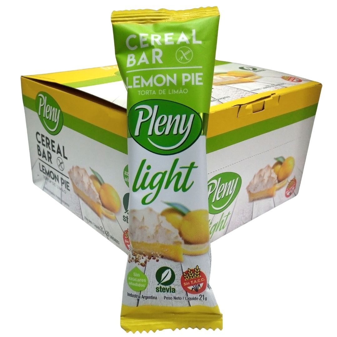 Barras de Cereal Lighr Pleny, libres de gluten