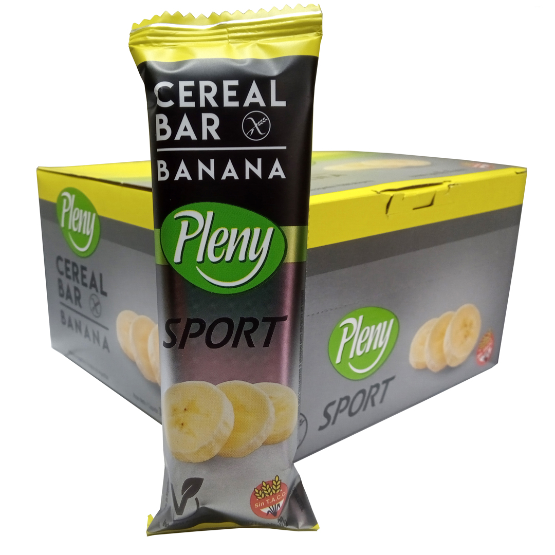 Barras de Cereal Sport Pleny, libres de gluten 