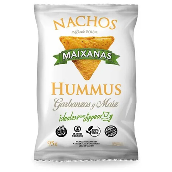 Riquísimos y super novedosos nachos elaborados a base de maíz orgánico y garbanzos, con un toque justo de sal marina, en aceite alto oleico que los hacen saludables.
Ideales para dipear como más te guste.
