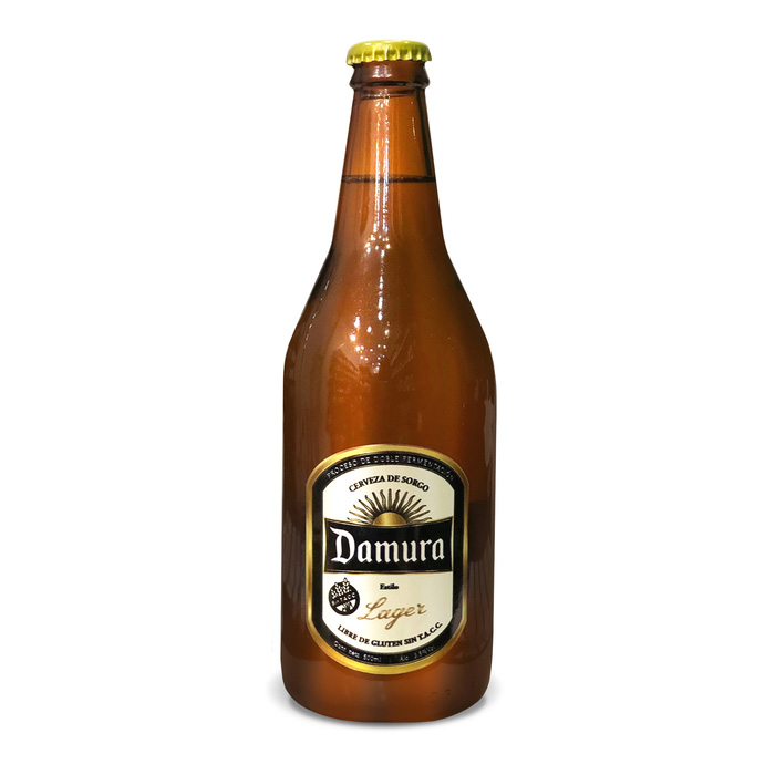 Damura es una cerveza estilo Lager elaborada con granos de Sorgo bajo un proceso de doble fermentación.
Logrando un sabor suave y perfil balanceado, notas leves a lúpulo y un final seco gracias al amargor y acidez regulada.

Cerveza libre de gluten sin tacc.
Contenido neto: 500 ml.
Alc.: 3.5% vol.
