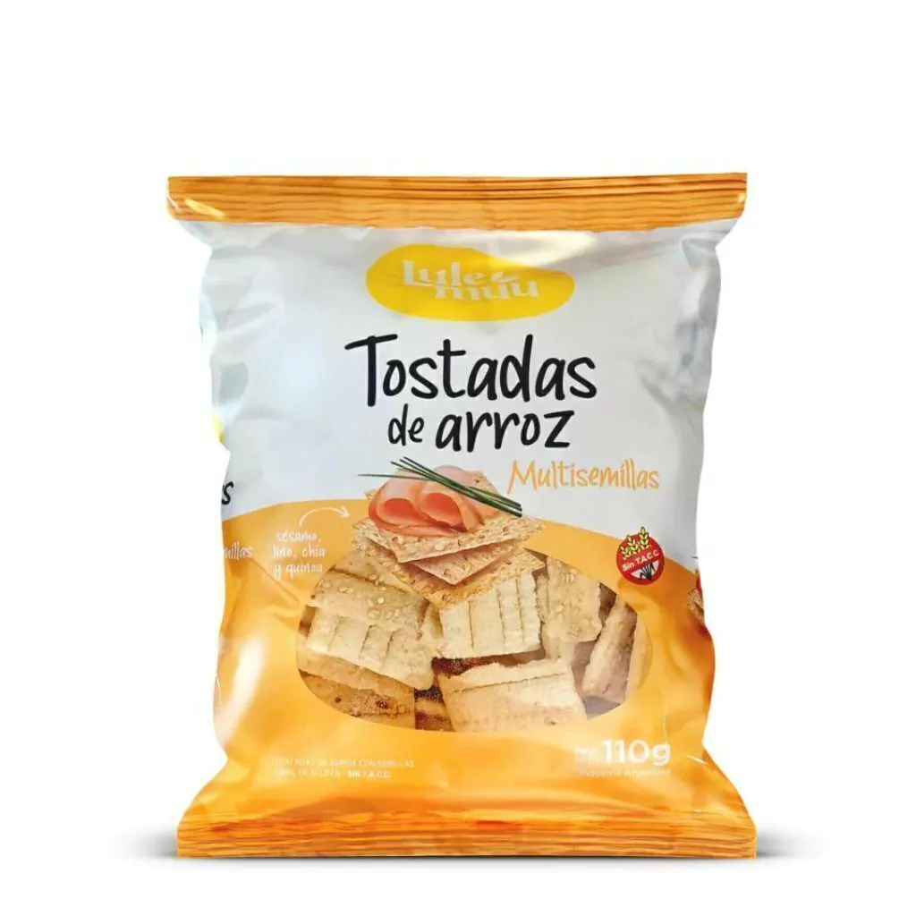 Tostaditas de Arroz Multi Semillas LULEMUU x 110g