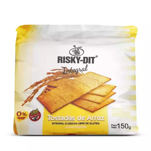 Tostaditas de Arroz Integral Risky-Dit x 150g