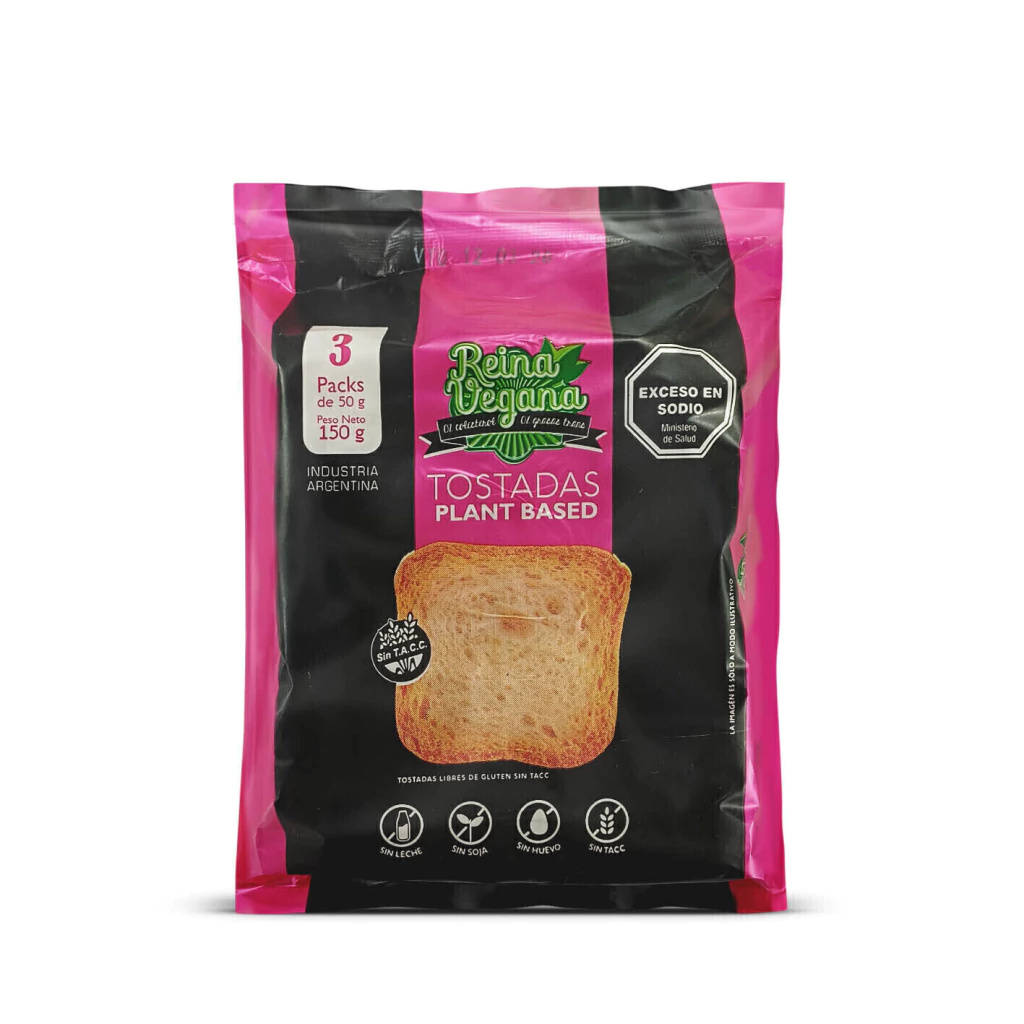 Tostadas Plan Based Reina Vegana x 150g