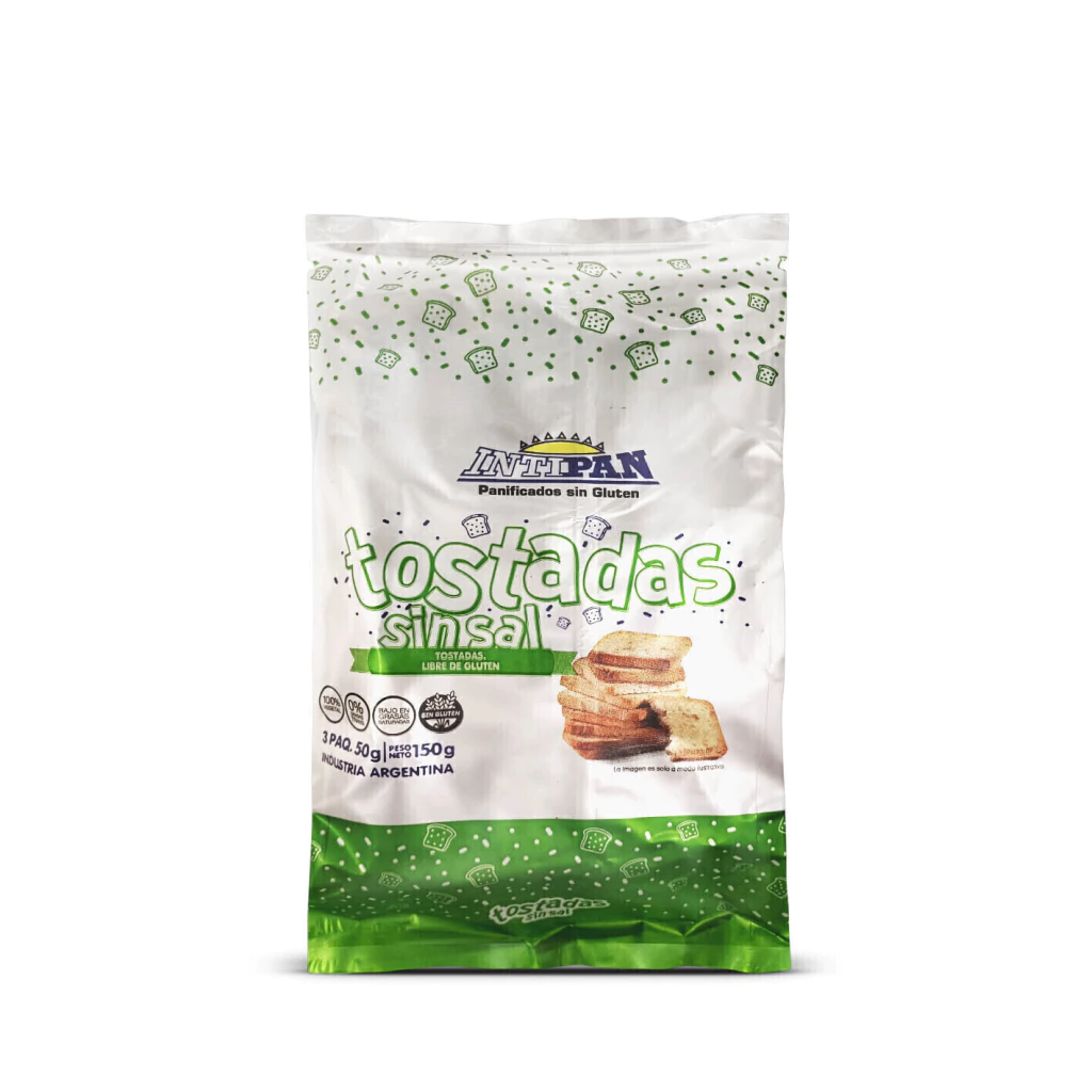 Tostadas Horneadas de Pan sin Sal INTI PAN x 150g