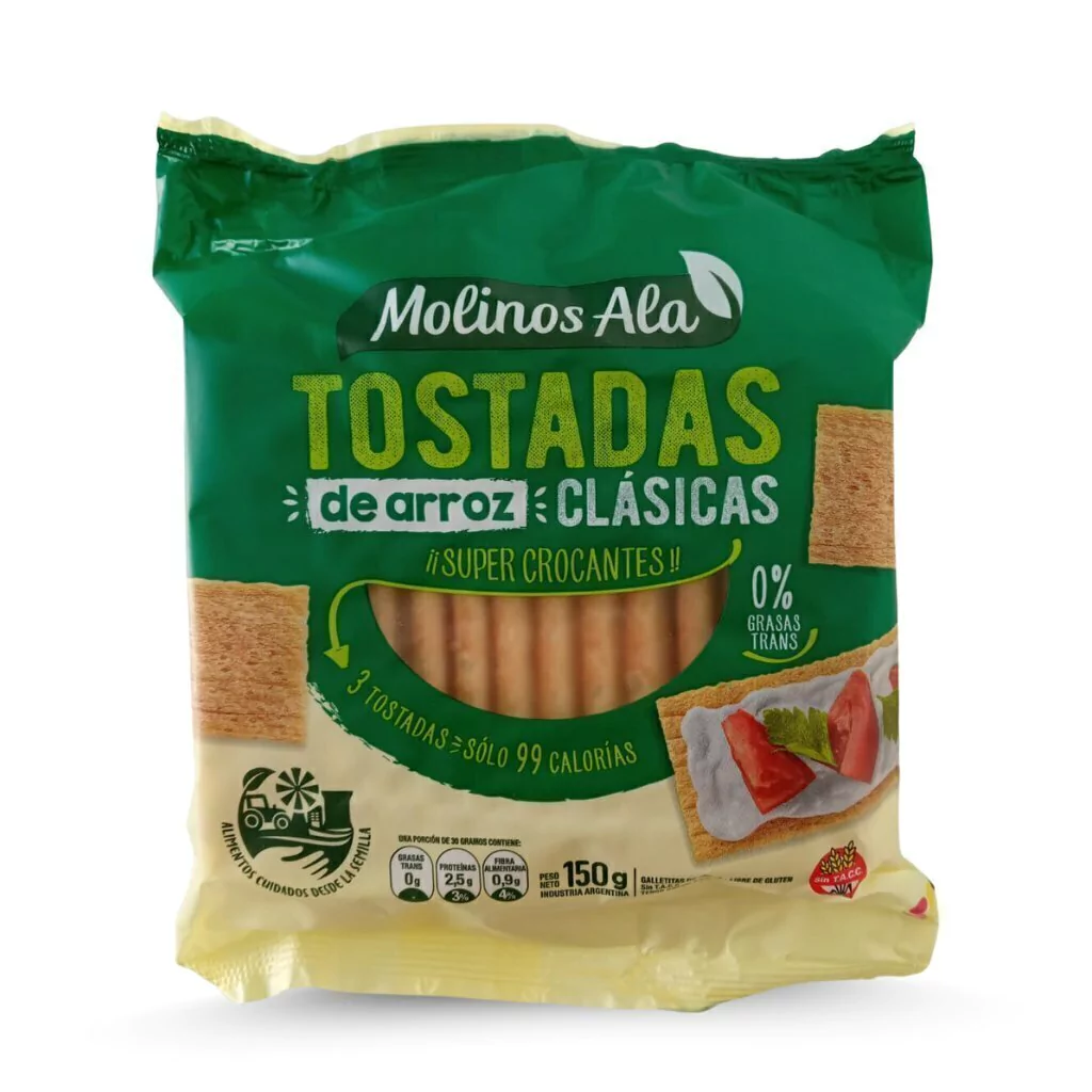 Tostadas de Arroz Clásicas - Molinos Ala x 150g