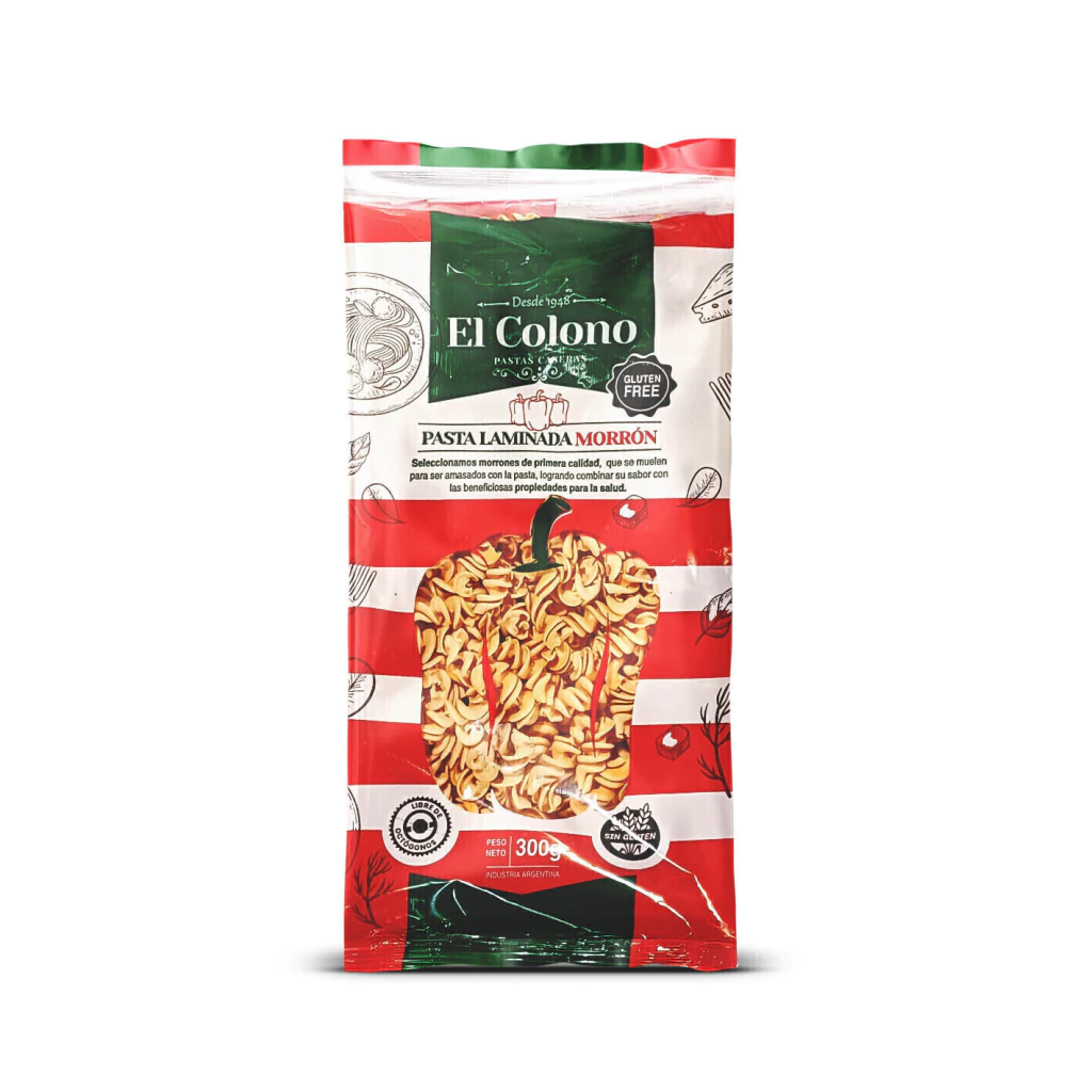 Tirabuzones con Morrón El Colono x 300g