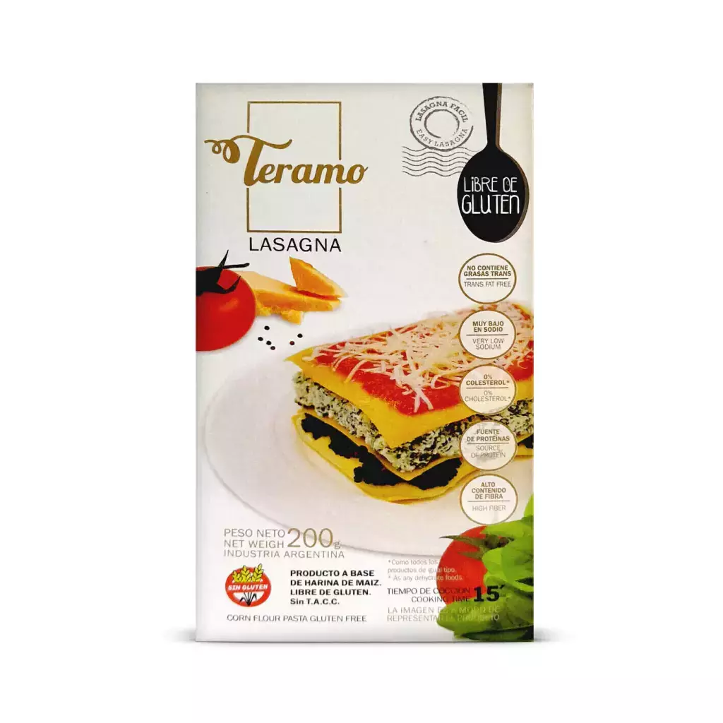 Tapas para Lasagna - Teramo x 200g