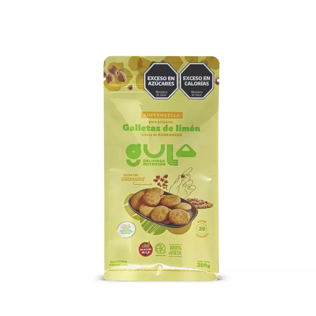 Super Mix Galletas de Limón base Garbanzos GULA x 200g