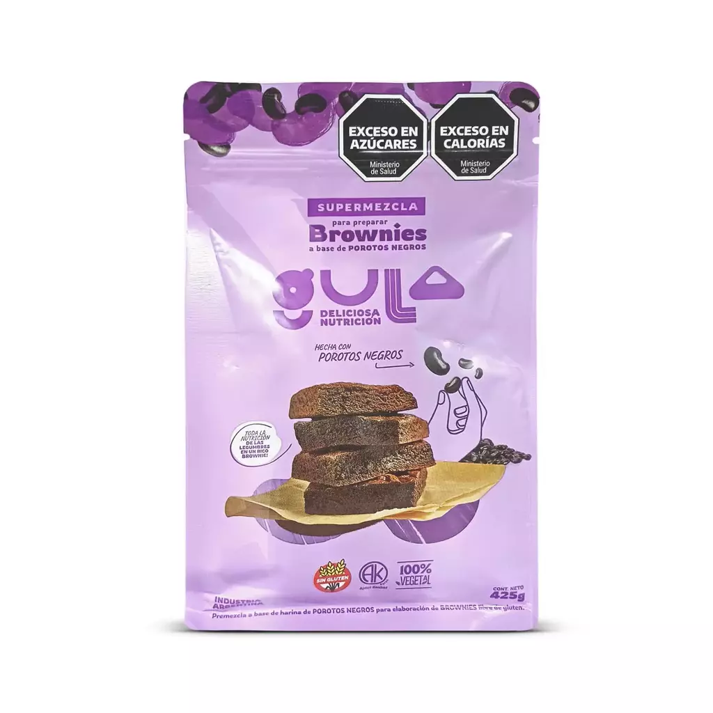 Super Mix Brownies Chocolate base Poroto Negro GULA x 425g