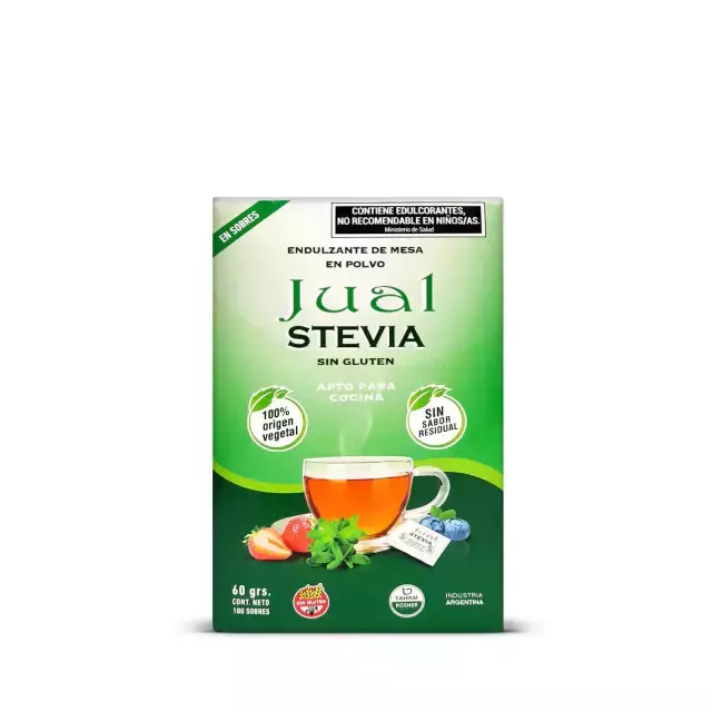 Stevia en Polvo x 100 Sobres JUAL x 60g