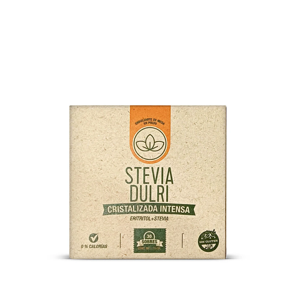Stevia Cristalizada Intensa DULRI (Eritritol + Stevia) x 30u