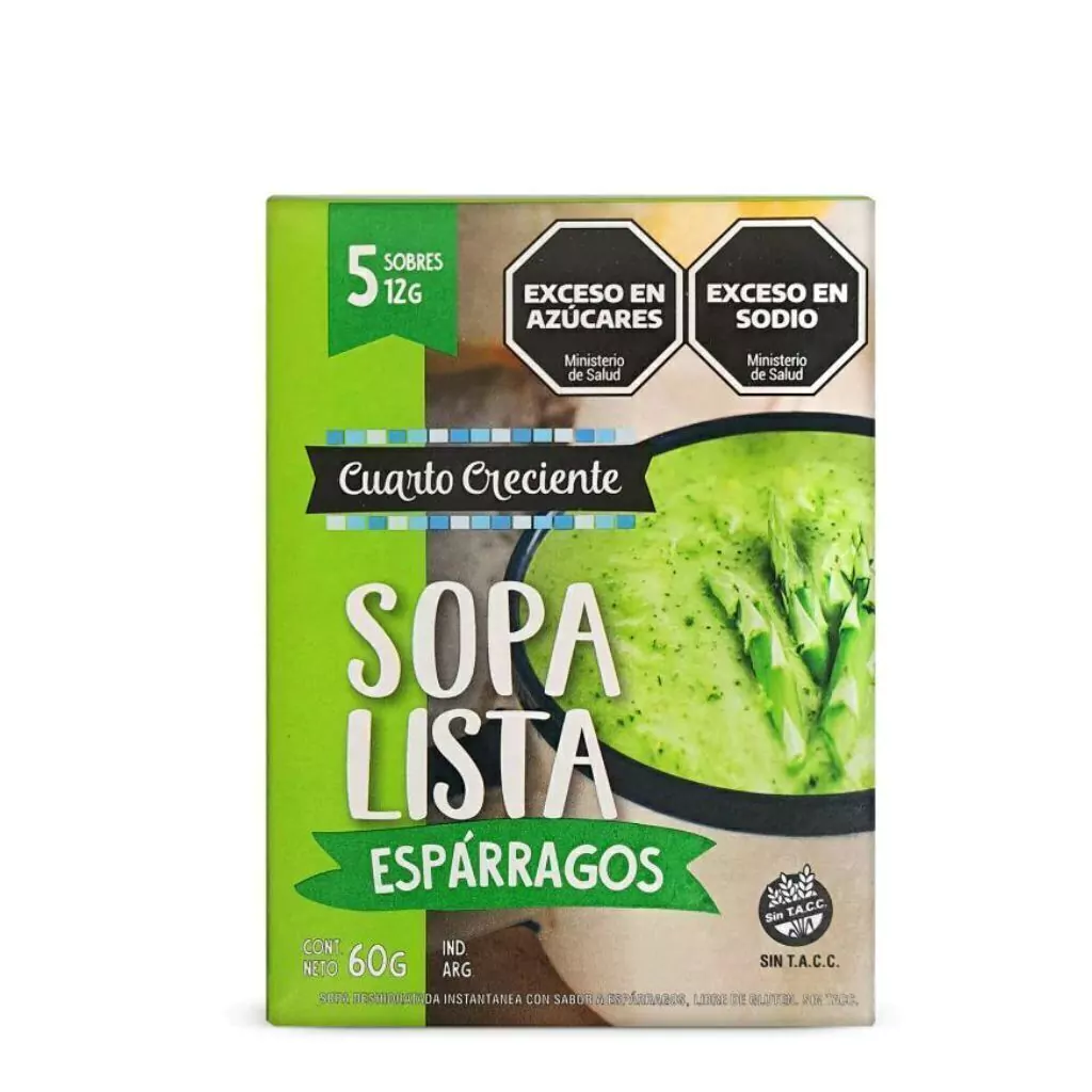 Sopa Instantánea de Espárragos en sobres - Cuarto Creciente x 60g