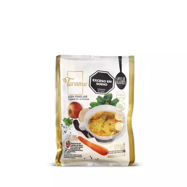 Sopa Familiar de Vegetales con Municiones - Teramo x 86g.