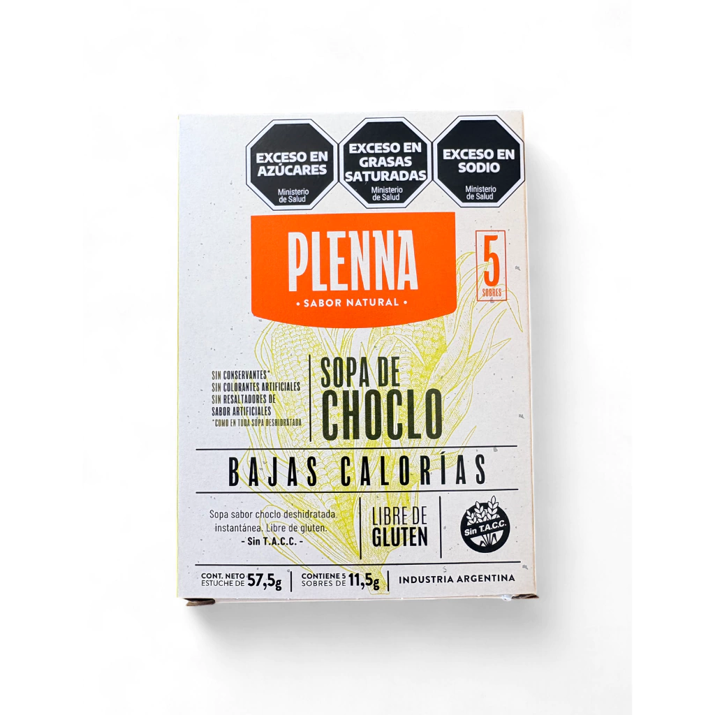 Sopa de Choclos Instantánea Bajas Calorías PLENNA x 55g