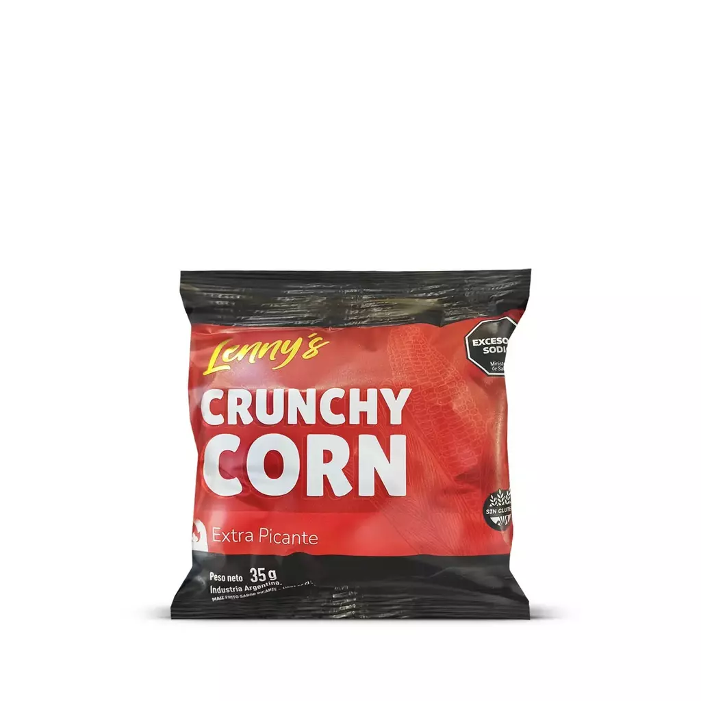 Snack Crunchy Corn Lennys sabor Picante x 35g
