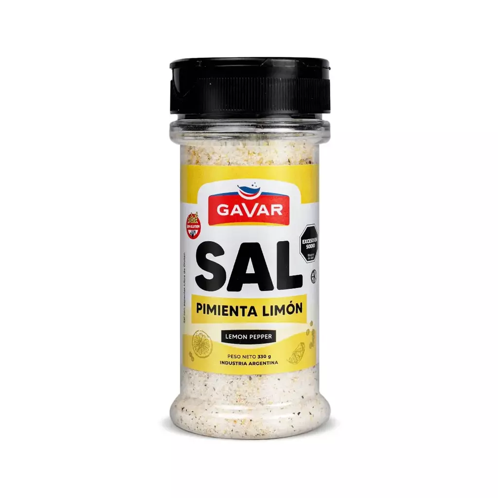 Sal Pimienta Limón Gavar x 330g