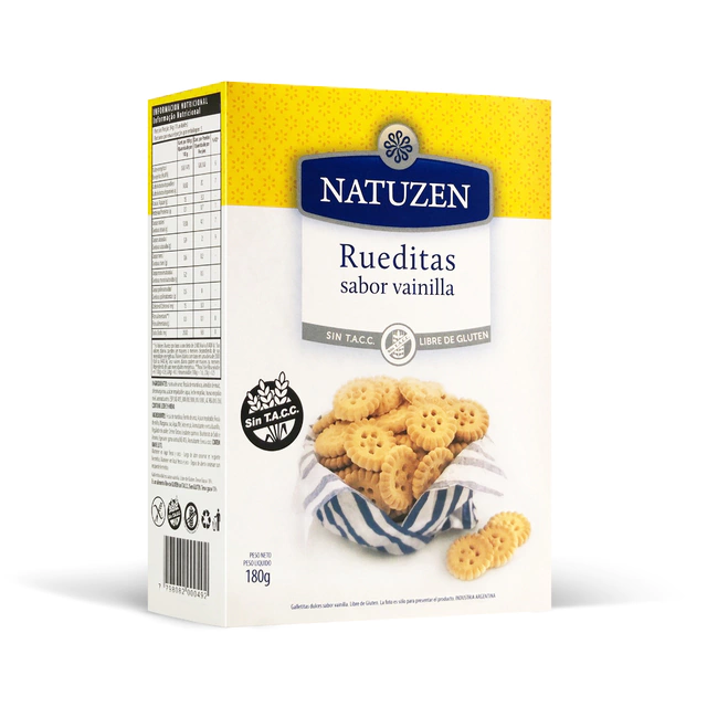Rueditas de Vainilla Natuzen x 180g