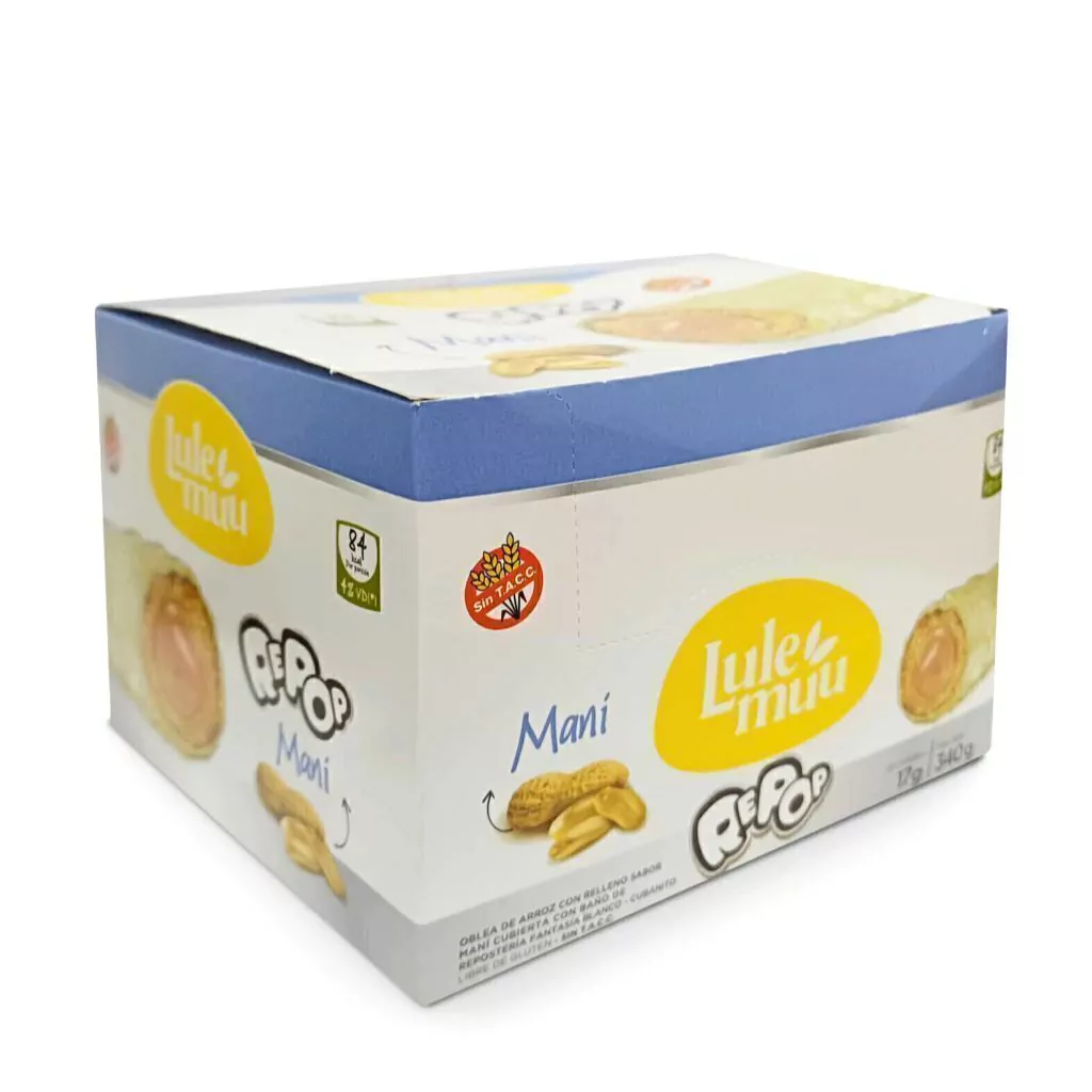 REPOP Cubanito Choco Blanco y Mani LULEMUU x 20u