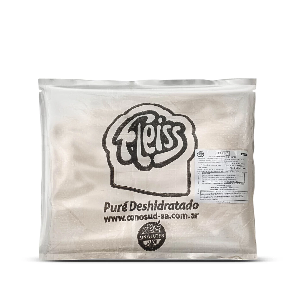 Puré de Zapallo deshidratado instantáneo FLEISS x 1,5kg