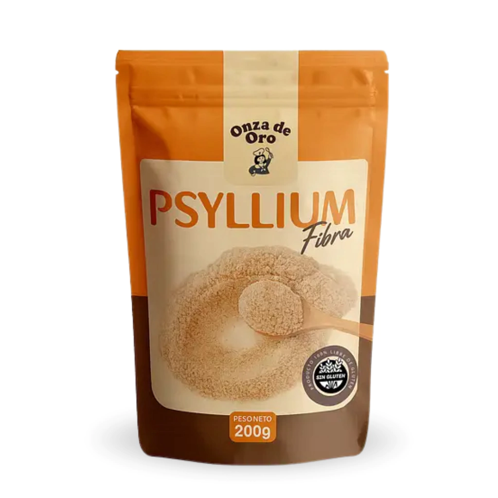 Psyllium Puro Semilla Plántago en polvo Onza de Oro x 200g