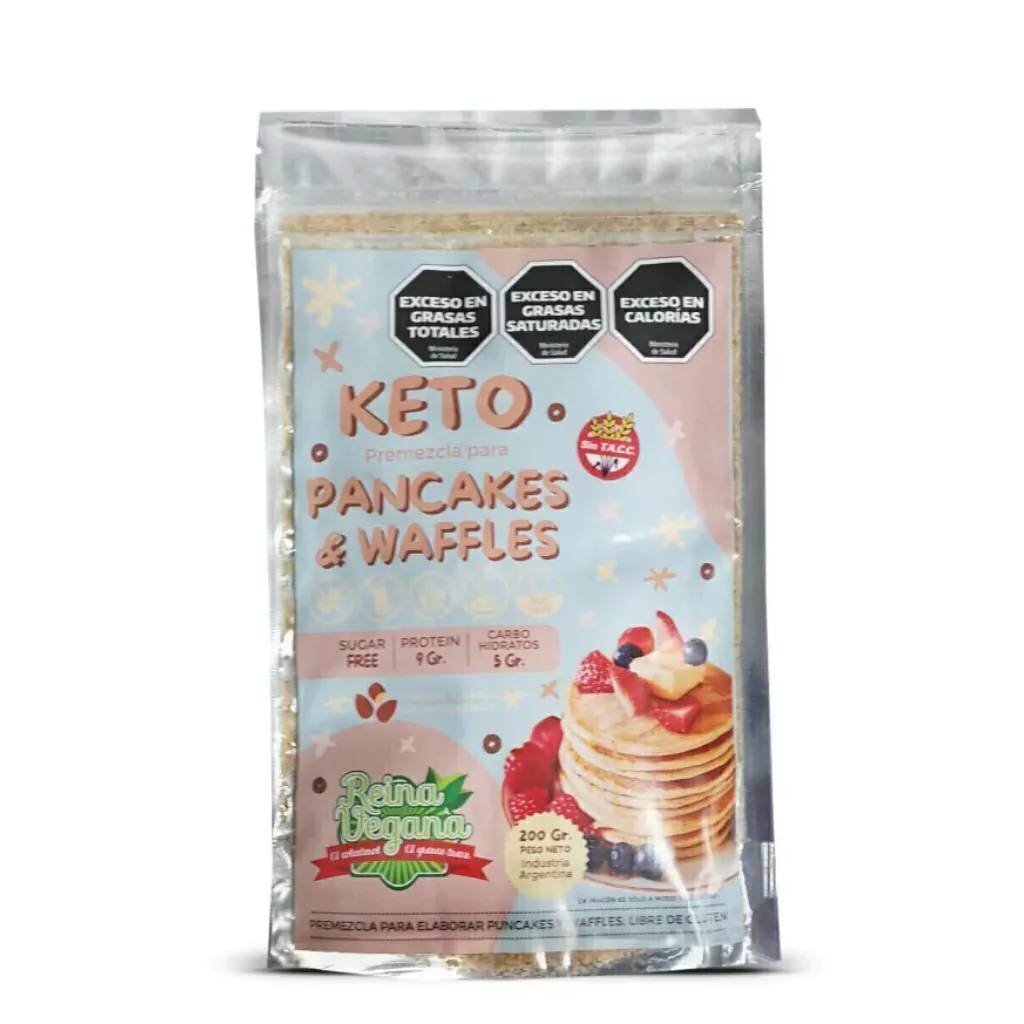 Premezcla para Waffles y Pancakes Keto - Reina Food x 200g