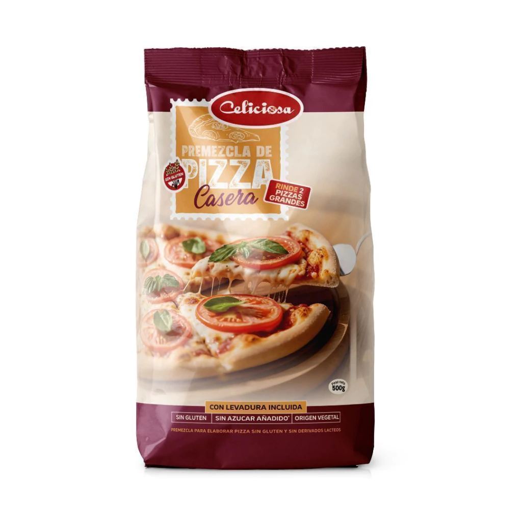 Premezcla para Pizza Casera sin Lactosa CELICIOSA x 500g