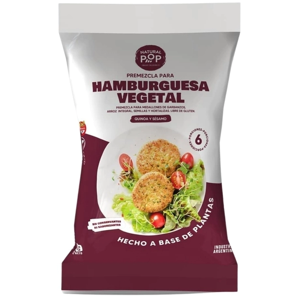 Premezcla para Hamburguesas Vegetales - Natural Pop x 200g