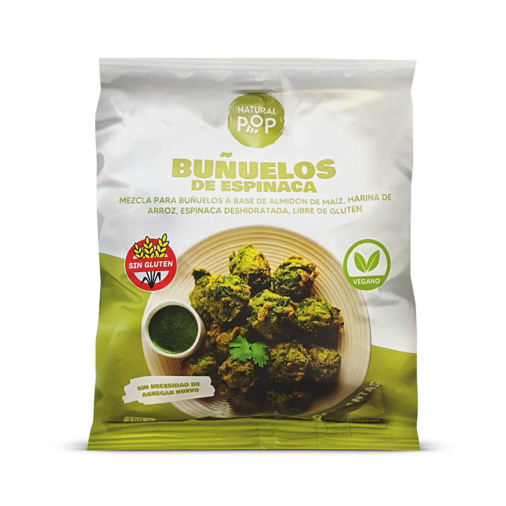 Premezcla para Buñuelos de Espinaca Natural Pop x 200g