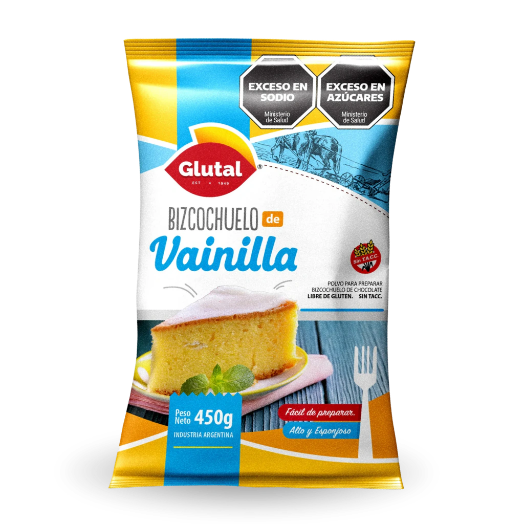 Premezcla para Bizcochuelos de Vainilla Glutal x 450g