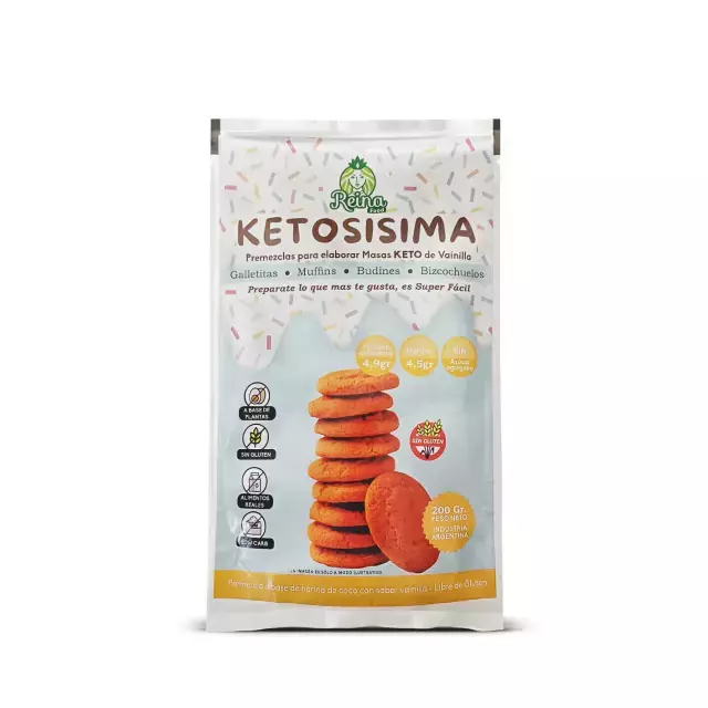 Premezcla Masas Keto Vainilla Ketosísima Reina Food x 200g
