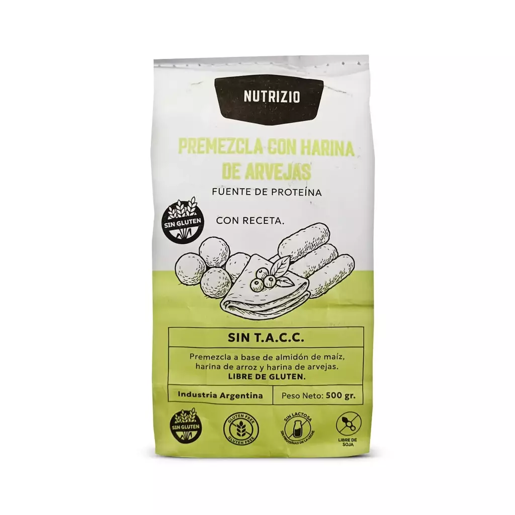 Premezcla con Harina de Arvejas - Nutrizio x 500g