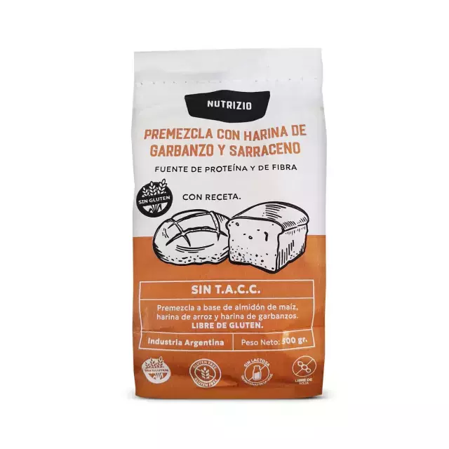 Premezcla a base de Sarraceno y Garbanzos - Nutrizio x 500g