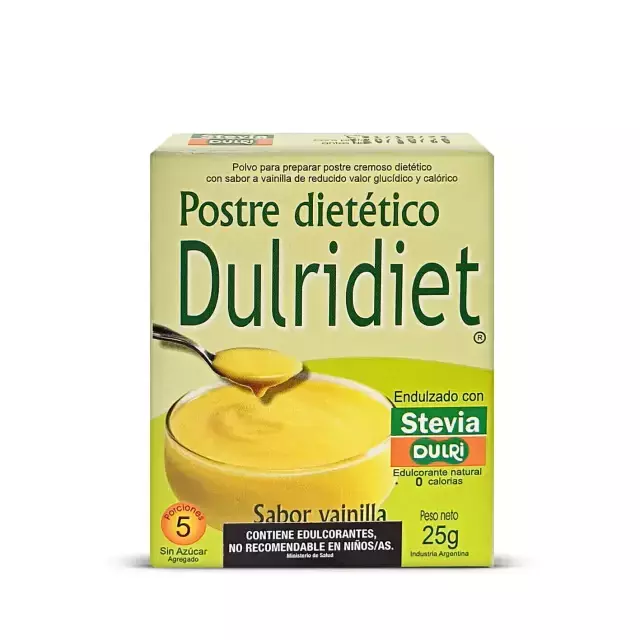 Postre de Vainilla Dietético con Stevia DULRI x 25g