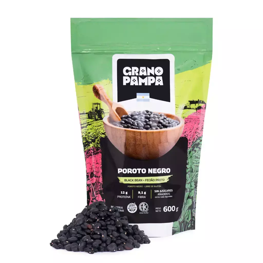 Porotos Negros Grano Pampa x 600g