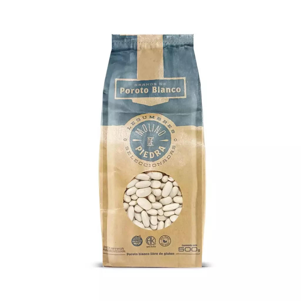 Porotos Blancos Molino de Piedra x 500g