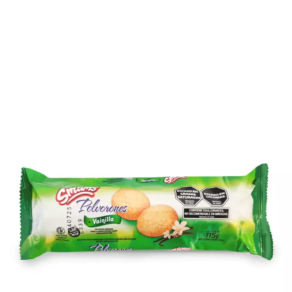 Polvorones de Vainilla sin Azucar Smams x 100g