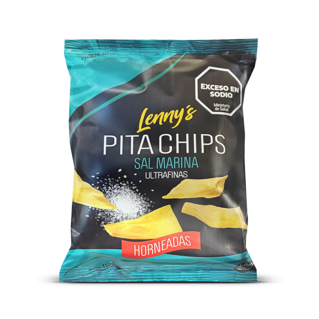 Pita Chips Lennys Sal Marina x 150g