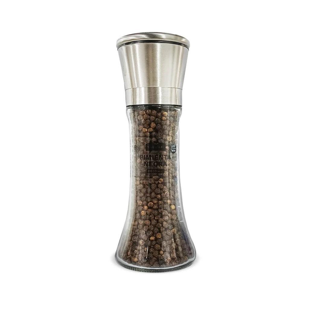 Pimienta Negra en Grano con Molinillo Gavar x 110g