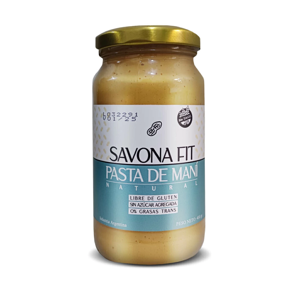 Pasta de Maní Natural Savona Fit x 400g