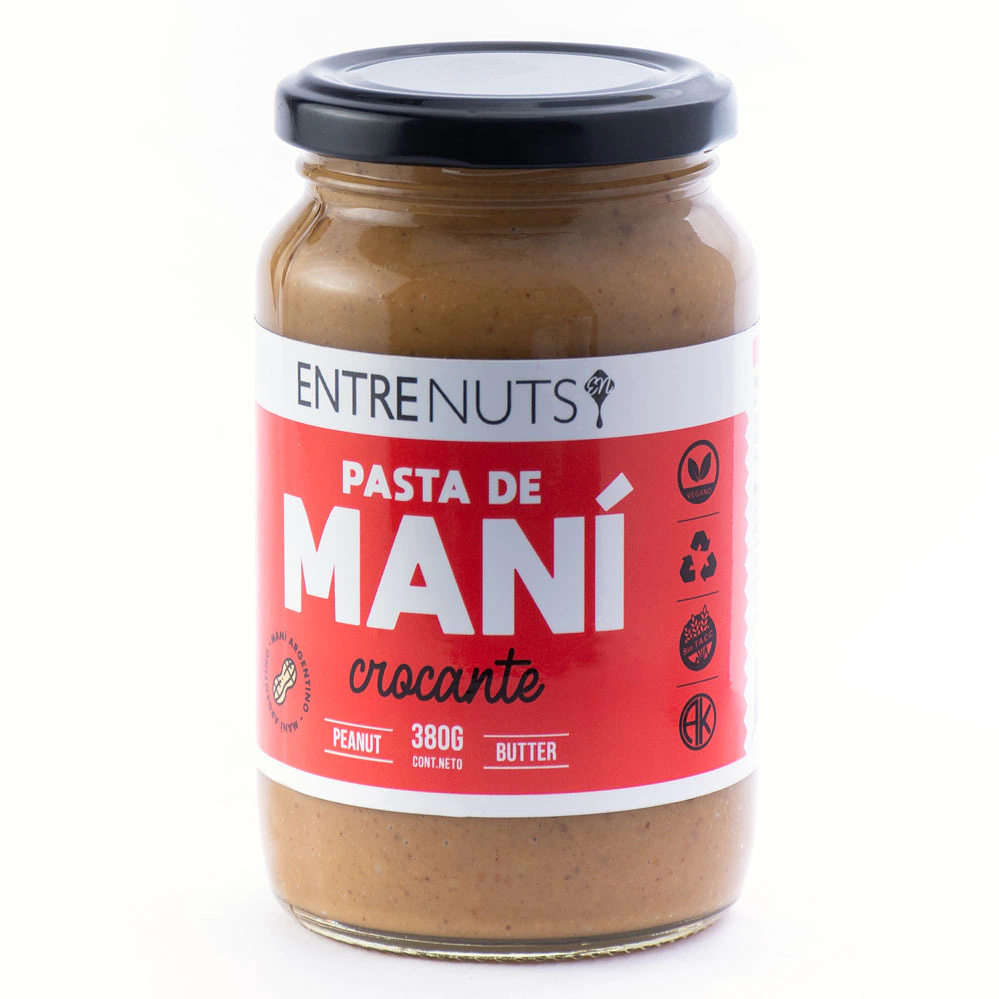 Pasta de Mani Crocante Entrenuts x 380g